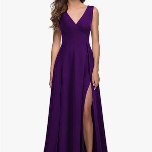 Elegant Purple Evening Gown